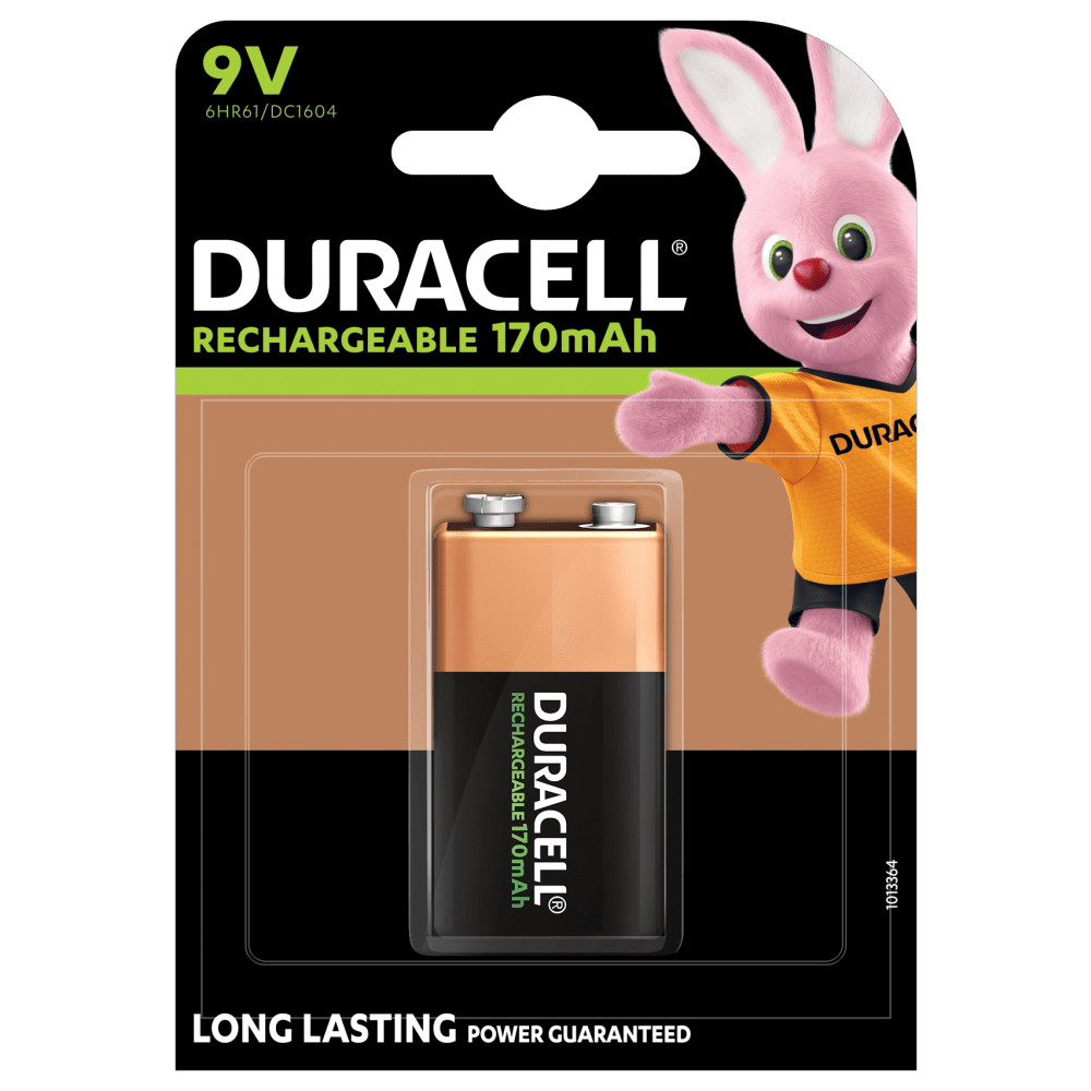Duracell oplaadbare 9V batterij 170mAh