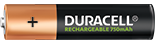 Duracell oplaadbare AAA-batterij van 750 mAh