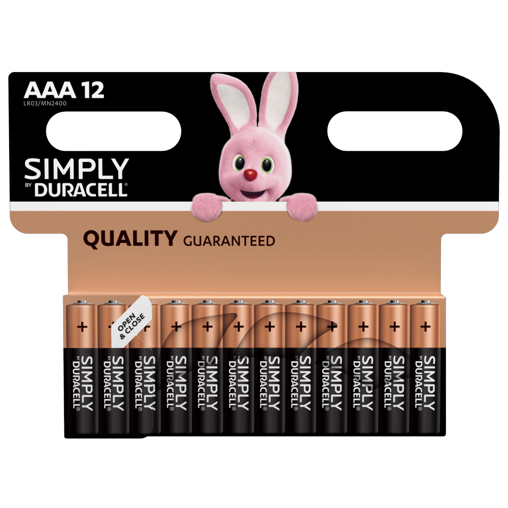 Duracell Simply AAA-batterijen 12 stuks