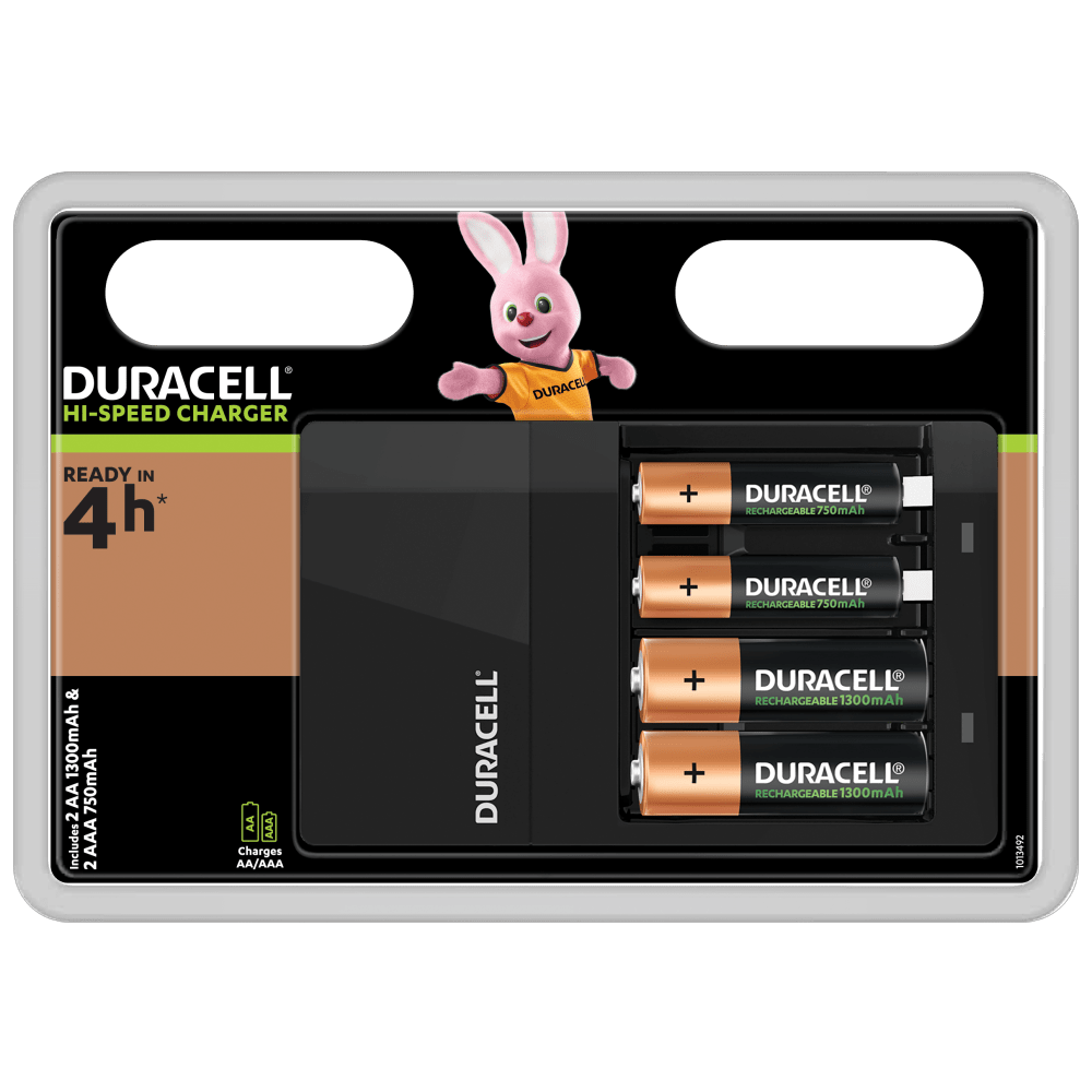 Duracell 4 uur snelle batterijlader