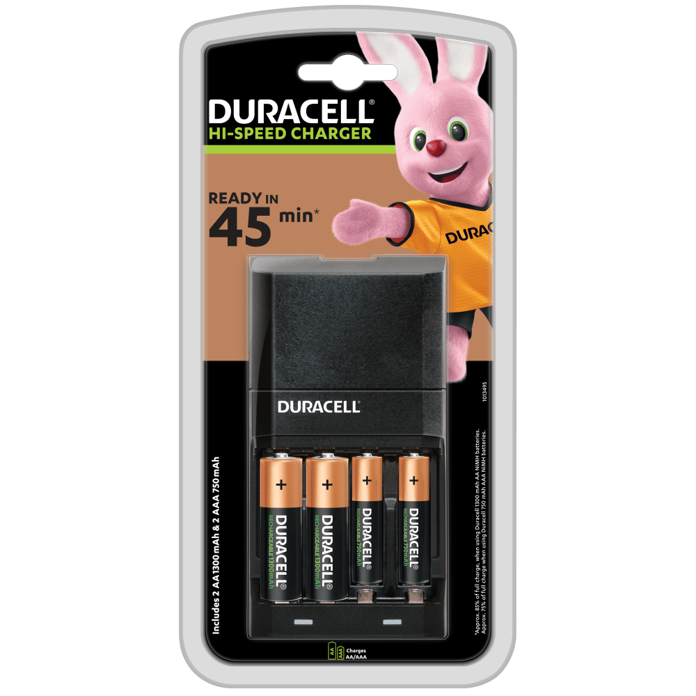 scannen Groene achtergrond aanraken Duracell 15 minuten batterijlader voor AA- en AAA-batterijen