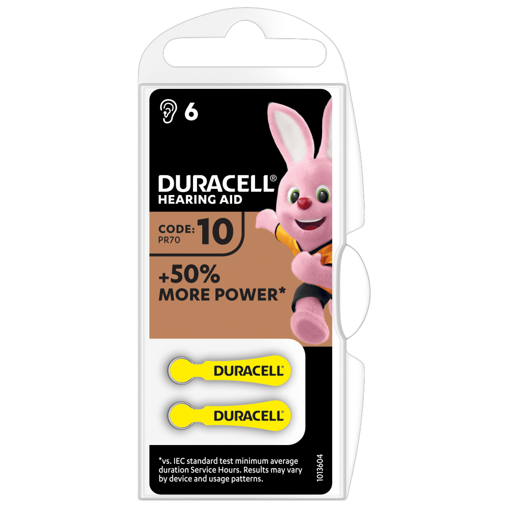 Selectiekader Rodeo Nationale volkstelling Batterijen voor gehoorapparaat maat 10 - Duracell