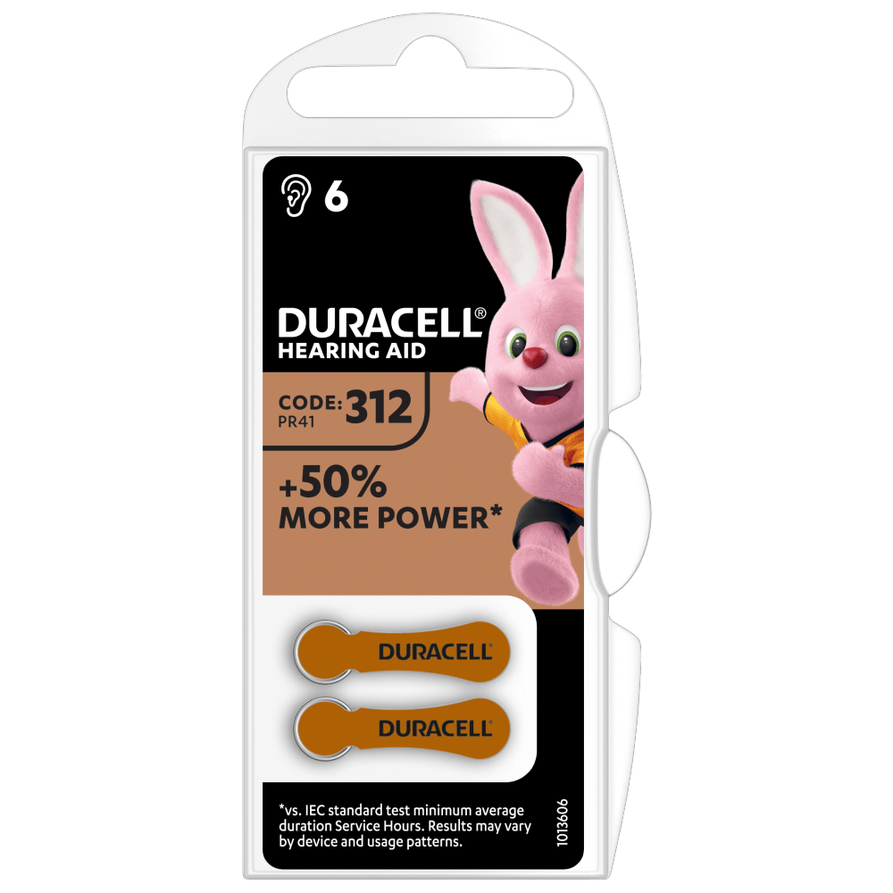 uitblinken strelen Federaal Batterijen voor gehoorapparaat maat 312 - Duracell