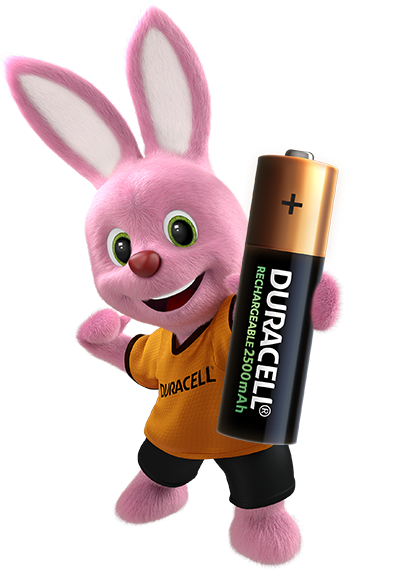 Duracell Bunny met oplaadbare AA 2500mAh-batterij