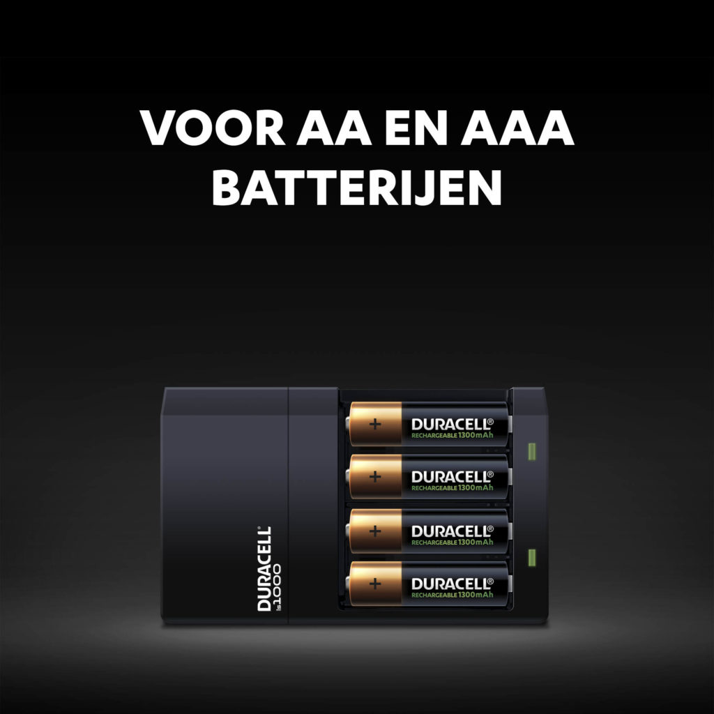Oplader voor AA- en AAA-batterijen