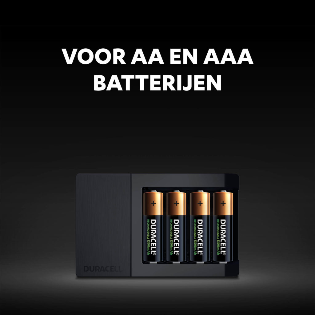 Laadt zowel AA- als AAA-batterijen op
