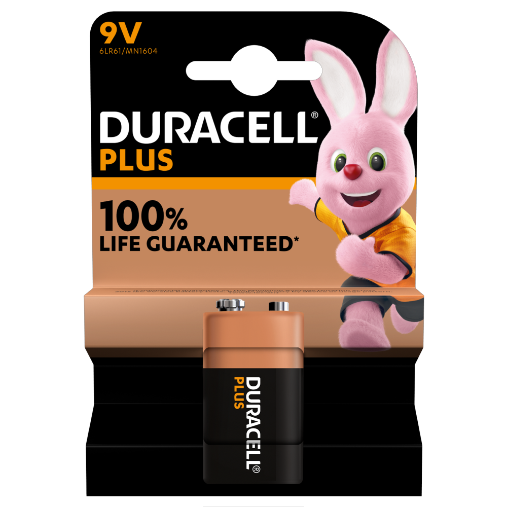 Duracell Alkaline Plus 9V batterij